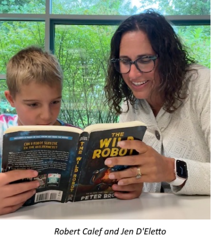 teacher reading to a child