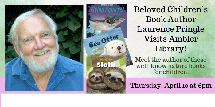 Beloved children's author Laurence Pringle visits Ambler Library