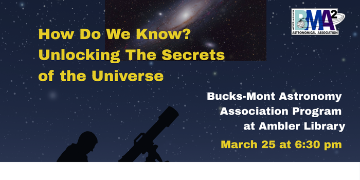 astronomy program at Ambler Library March 25